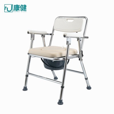 可折叠加固老年人孕妇大便移动马桶椅残疾人防滑洗澡铝合金座便凳图5