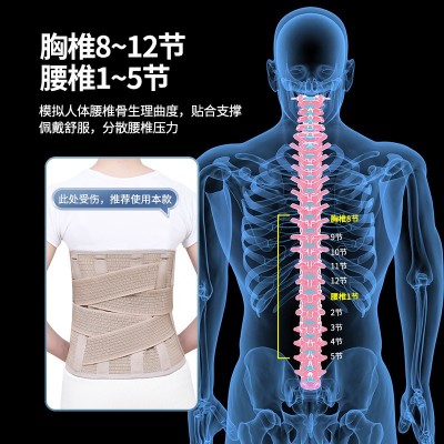 固定支撑加宽护腰带腰椎支撑运动透气护腰带办公室久坐加宽护腰带图3