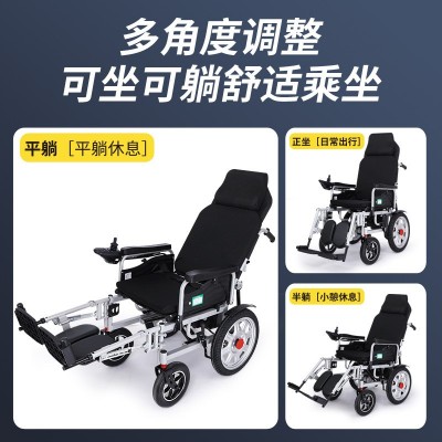 2025电动轮椅智能全自动老人专用老年人残疾人折叠轻便四轮代步车图3