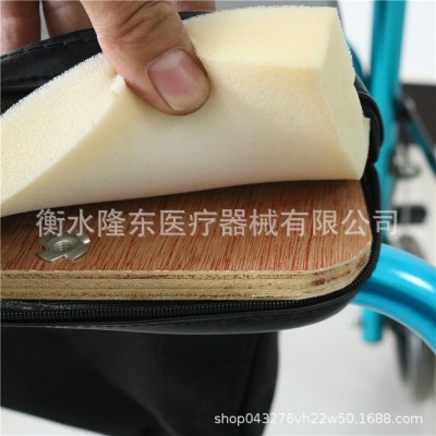 铝合金助步器带轮带座 6轮带刹车助行器折叠拐杖老人残疾人助行器图4