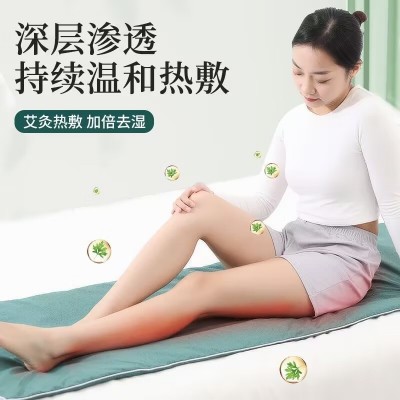 电加热艾灸毯艾绒加热毯九档调温全身热敷电热毯艾绒床垫图3