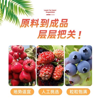 苏花山楂儿童400克/罐卡通山楂棒棒原味蓝莓桑葚三种口味 独立包装图2