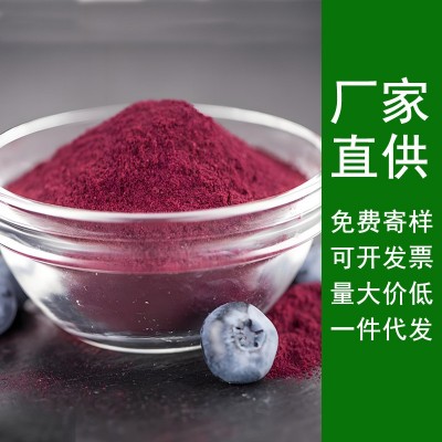 供应批发蓝莓粉速溶水果粉冲调饮品代餐原料食品级量大价优