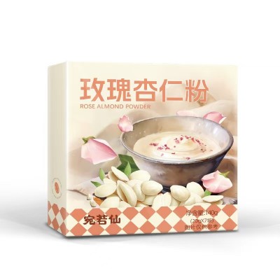 玫瑰杏仁粉七白饮南杏仁粉七白粉葛根营养代餐粉山药燕麦黄豆食养 2盒图5
