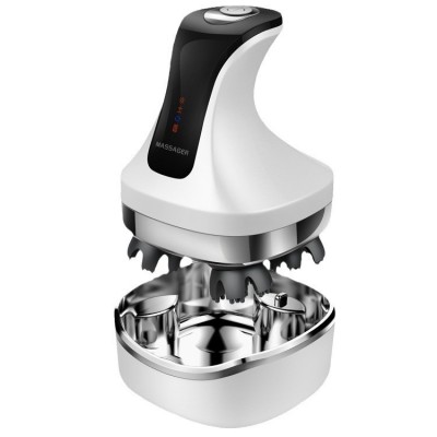 源头工厂头部按摩器4D电动理疗颈椎防水头皮按摩仪猫爪宠物揉捏 1台图5