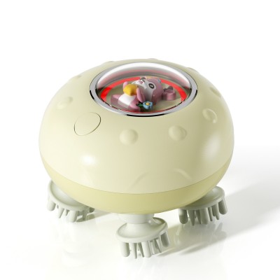 源头工厂头部按摩器4D电动理疗颈椎防水头皮按摩仪猫爪宠物揉捏 1台图3