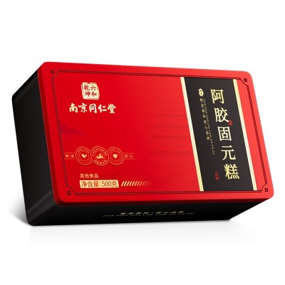 南京同仁堂 阿胶固元糕 山东阿胶礼盒可搭滋补滋补特产即食 1盒图2