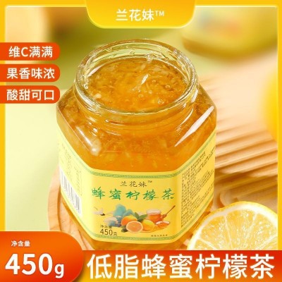 蜂蜜柠檬茶450g维C果味酱蜂蜜柚子茶液态冲饮网红水果茶现货
