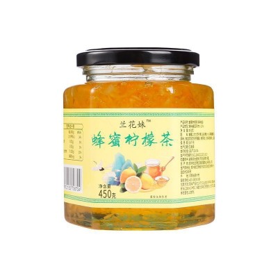 蜂蜜柠檬茶450g维C果味酱蜂蜜柚子茶液态冲饮网红水果茶现货图5