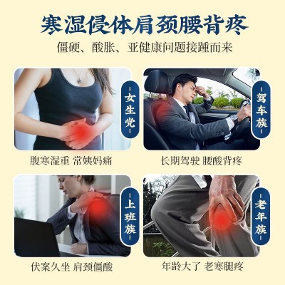 电加热艾草海盐热敷包艾灸家用颈椎理疗粗盐艾草热敷包艾灸热敷袋图3