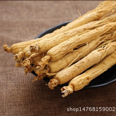 500克天然白人参泡酒 sun dry white ginsen root with tail 出口