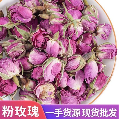 粉玫瑰批发花茶直销散装花果茶干花厂家直供法兰西法国粉玫瑰花茶