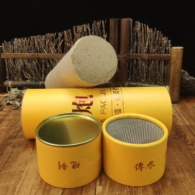 南阳批发7cm大炮灸艾条厂 家用手持悬灸加粗带滤网陈年艾绒条供货图4