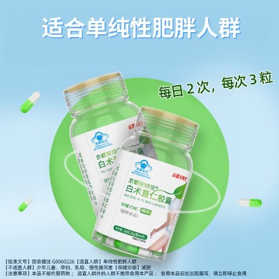 正品京都安顺堂白术薏仁胶囊男女通用减脂瘦身瘦肚子草本植物图2