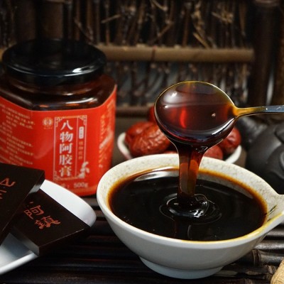 阿胶八珍膏四物汤一件代发 桃仁干姜枸杞子熬制女性膏方批发图2