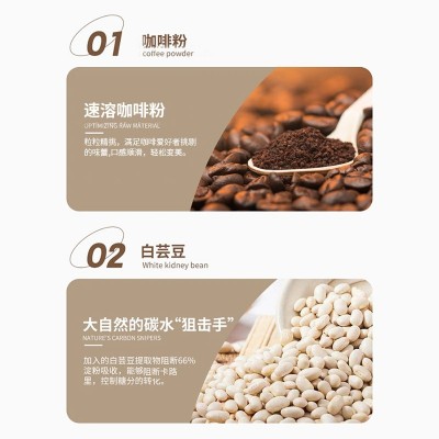 Danny咖啡现货批发微商同款幸运笑脸黑咖啡奶茶味速溶粉代 餐奶昔图4