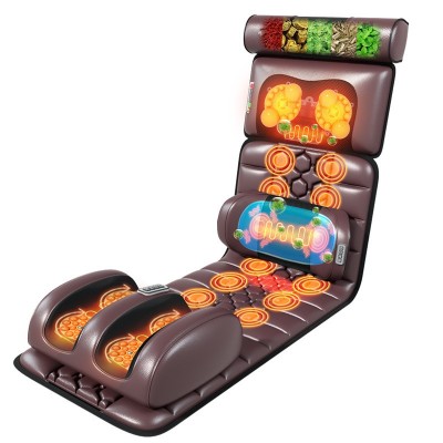 奥克斯颈椎按摩器颈部腰部背部全身多功能按摩垫家用躺椅电动床垫图4