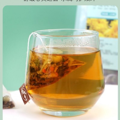 菊花决明子茶 三角包袋泡茶叶花草茶金银花牛蒡枸杞桂花花茶批发图3