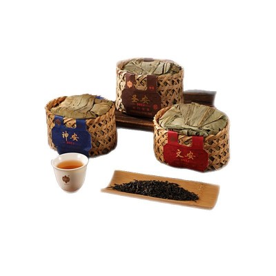 Dark Herbal Tea O EM2024年祥源祁门安茶圣安系列国风编织贡尖茶图5