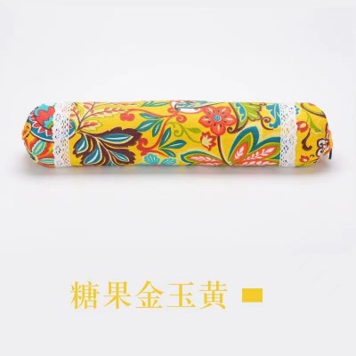 艾草颈椎枕老粗布护颈圆柱枕艾灸枕 糖果枕头活动礼品艾草枕头图3