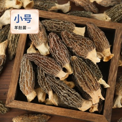 云南原产地头茬羊肚菌干菌包装批发电商代发剪柄食用羊肚菌袋装图2