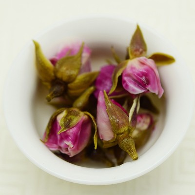 金边玫瑰 重瓣红玫瑰 食用玫瑰 云南特产玫瑰花茶 75g/瓶图3