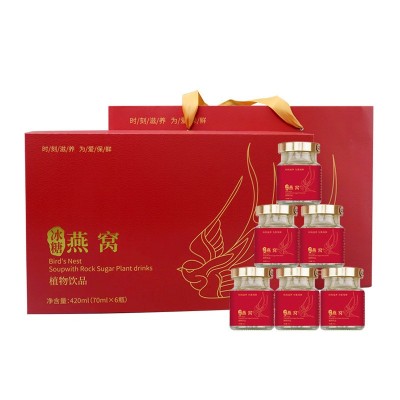 送礼即食浓稠爽口燕窝礼盒装70ml*6瓶冰糖燕窝营养燕窝饮品批发图5