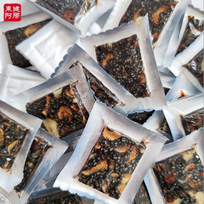 胶芝堂阿胶固元糕 东阿即食阿胶固元糕 驴皮阿胶300克铁盒装 1件图2