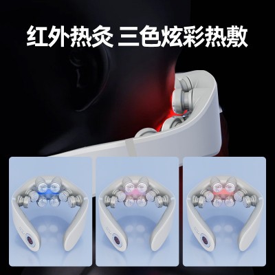 颈椎按摩器肩颈电动颈部按摩仪智能脉冲脖子护颈仪颈部按摩仪usb 1台图3
