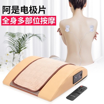腰椎按摩仪家用腰部颈椎加热酸痛多功能腰靠曲度电动升降震动护腰 1个图4