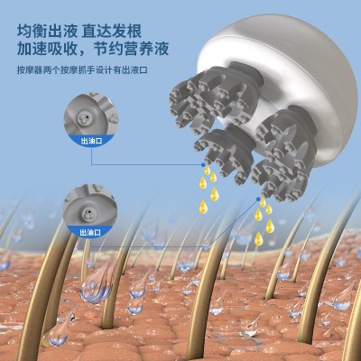 新款生发辅助仪 电动揉捏头皮防脱发掉发按摩家用头部按摩仪放松 100个图3