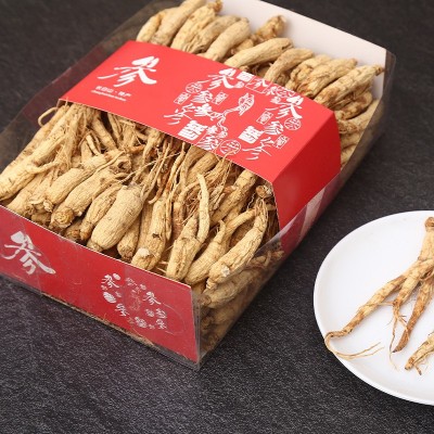 东北长白山人参干货人参干枝参500g盒装生晒现货55支左右送礼 2斤