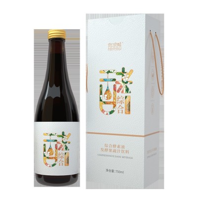 现货750毫升瓶大瓶装综合果蔬酵素原液批发直播招商美容院代理 2瓶