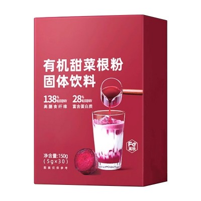 甜菜根粉固体饮料高膳食纤维蛋白质营养健康健身固体饮料 1袋图5