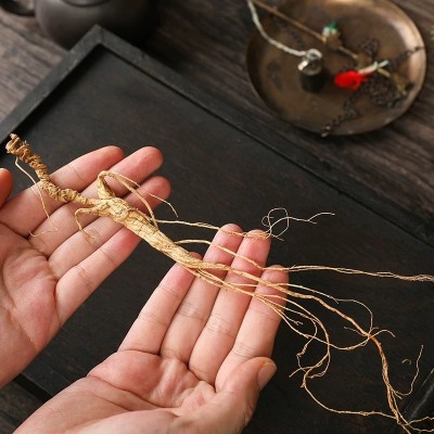 吉林长白山山参礼盒带证书礼袋人参干参滋补泡酒料直播一件代发 1盒图2