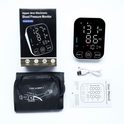 供应外贸俄语语音LED大屏电子血压计充电血压仪血压量测仪外贸图2