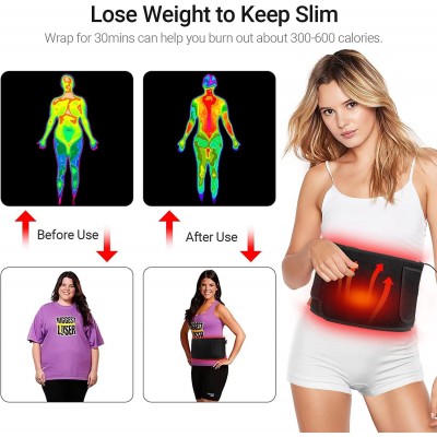 跨境运动红光波段切换脉冲震动腰带暴汗红光理疗腰带发热 1套图3