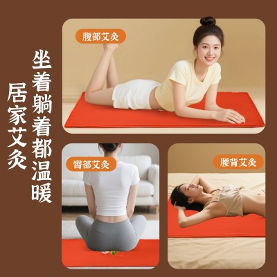 电加热艾灸毯家用全身加热艾草褥子热敷毯艾灸垫艾绒电热理疗毯图2