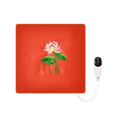 电加热坐垫家用艾绒艾灸垫熏蒸仪办公室宫暖电热毯垫艾草垫子批发图5