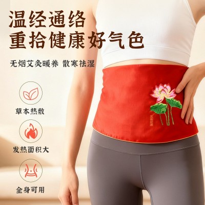 电加热艾灸热敷包家用护腰宝宫暖腰带腰部家用暖肚子姨妈神器批发图2