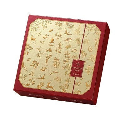 高级四拼礼盒 软枝花旗参灵芝红参石斛西洋参片多拼年货礼盒批发 1盒图5