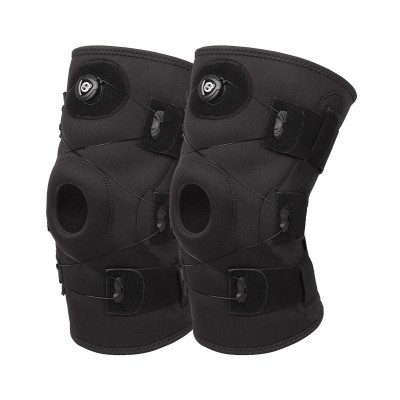 旋钮可调节运动护膝半月板保护带稳定髌骨韧带保护加厚缓震护具图5