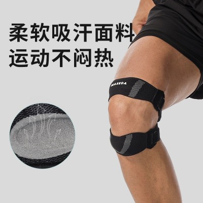 横机针织运动双髌骨带升级双绑带加压护膝跑步健身护具吸汗透气图4