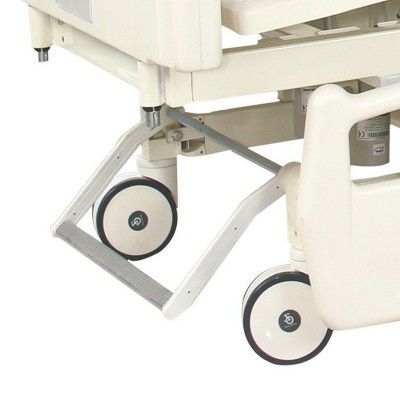 电动三功能医用ICU急救医护中控轮病床养老院整体升降双摇护理床图3