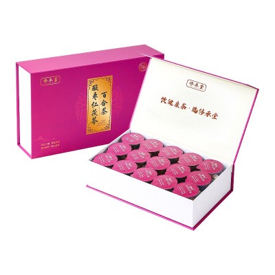 酸枣仁茯苓百合茶盒装花茶罐装方形包装养生茶冷萃无糖茶包养生 1盒图5