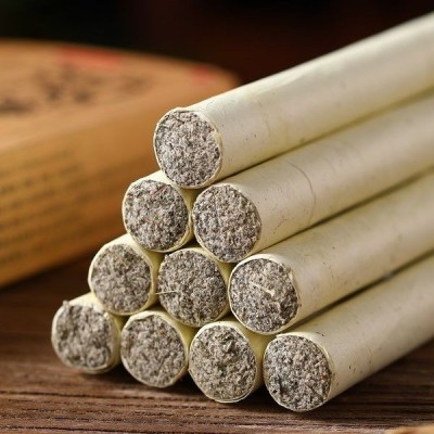 明大伯牌石磨艾条艾叶纸卷1.8cm*20cm艾灸条温灸条柱艾绒条 2盒图3