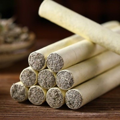 明大伯牌石磨艾条艾叶纸卷1.8cm*20cm艾灸条温灸条柱艾绒条 2盒图2