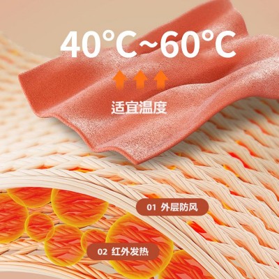 膝盖热敷神器护膝肩膀膝盖按摩仪老人老寒腿电加热艾草灸按摩器图3