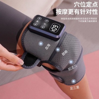膝盖热敷神器护膝肩膀膝盖按摩仪老人老寒腿电加热艾草灸按摩器图4