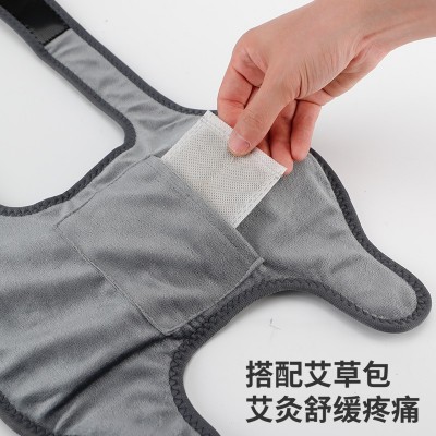 膝盖热敷神器护膝肩膀膝盖按摩仪老人老寒腿电加热艾草灸按摩器图2